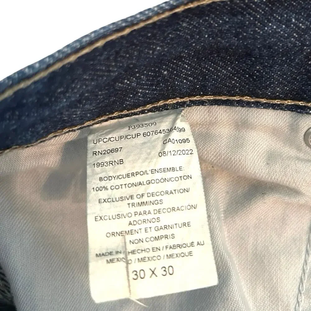 Dickies Men’s Relaxed Fit Carpenter Jeans Rinsed Indigo Size 30X30